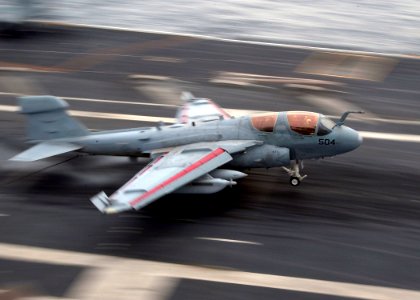 US Navy 080129-N-7571S-012 An EA-6B Prowler, assigned to the