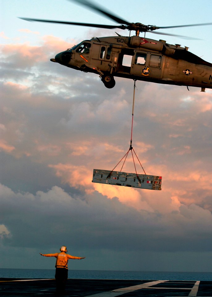 US Navy 080205-N-7571S-003 An MH-60S Seahawk, assigned to the