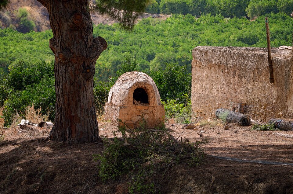 Rustic old stone oven