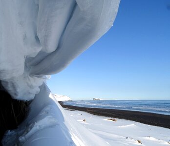 Snow winter cornice photo