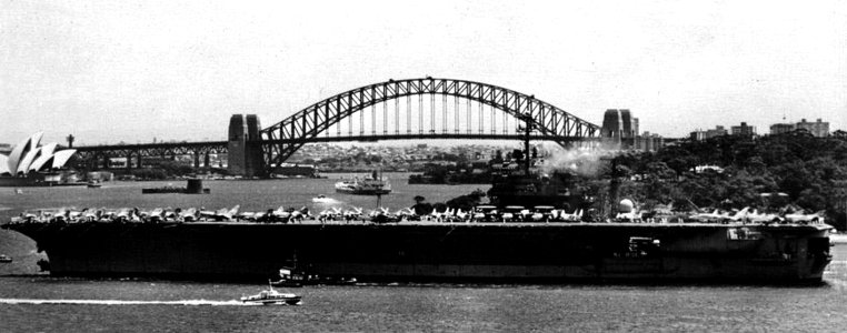 USS America (CVA-66) at Sydney, Australia, in November 1968