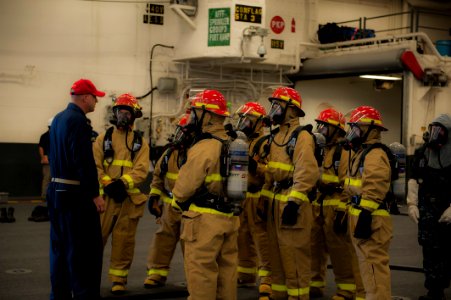 USS America general quarters drill 141120-N-CC789-053