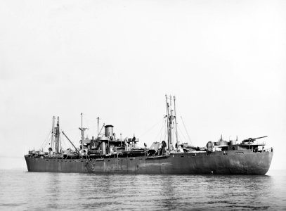 USS Adhara (AK-71) off San Francisco on 26 November 1942