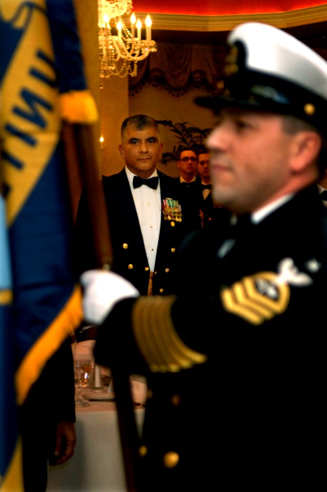 US Navy 080214-N-9818V-261 Master Chief Petty Officer of the Navy (MCPON) Joe R. Campa Jr. attends the graduation ceremony for a class at the Senior Enlisted Academy (SEA)