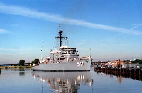 USS Affray (MSO-511) at the Washington Navy Yard 1983