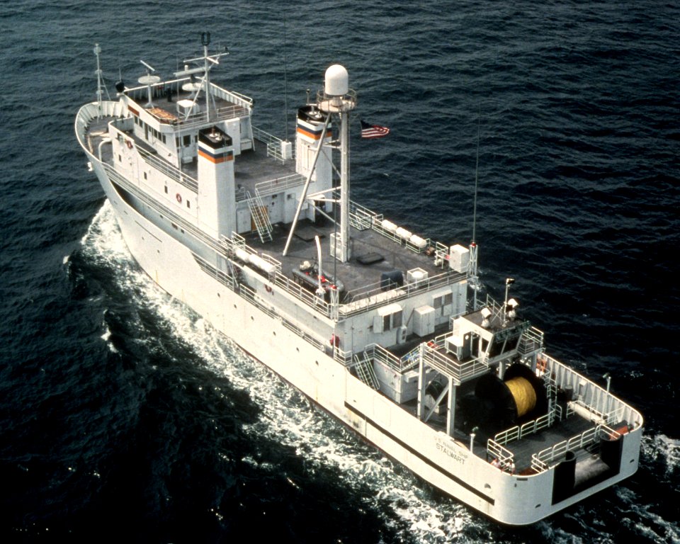 USNS Stalwart port quarter view