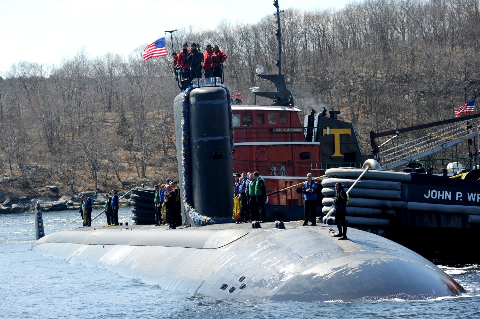 USS Alexandria returns to homeport. (8621843305)