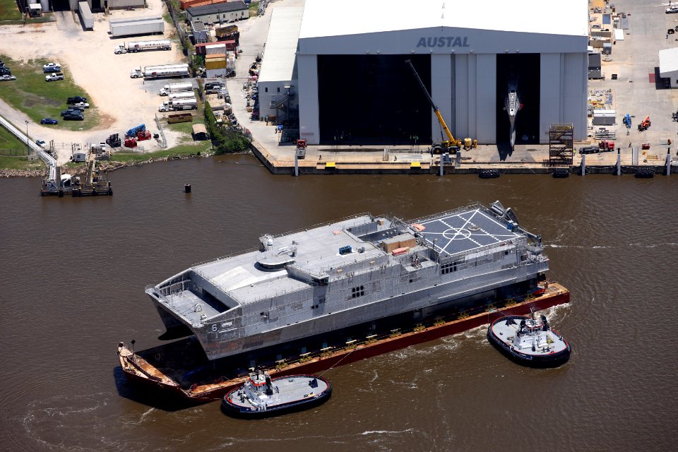 USNS Brunswick (JHSV-6) at Austal USA in May 2015