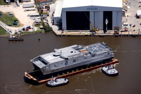 USNS Brunswick (JHSV-6) at Austal USA in May 2015