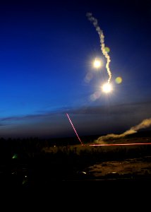 US Navy 080622-N-1120L-275 Seabees from Naval Mobile Construction Battalion (NMCB) 7 conduct a live fire demonstration with their M2 machine guns during the battalion's unit field exercise (FEX)