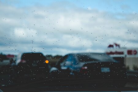 Window raindrops wet