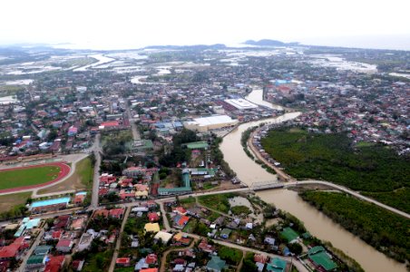 US Navy 080626-N-5961C-005 igh above Roxas, standing water is visible after the wake ofTyphoon Fengshen