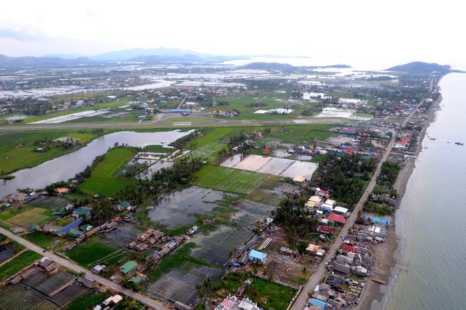 US Navy 080626-N-5961C-006 High above Roxas, standing water is visible after the wake of Typhoon Fengshen