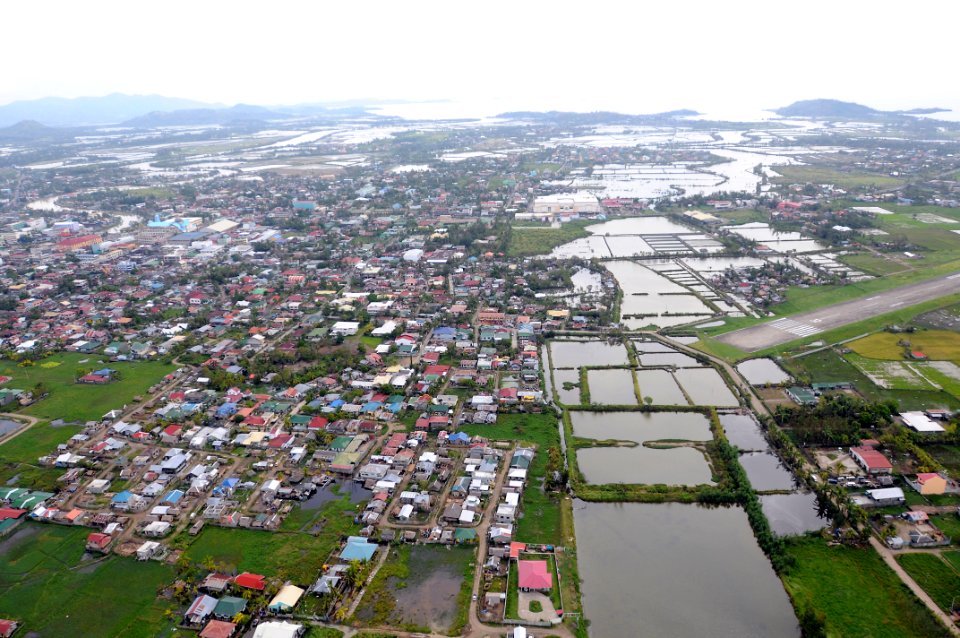 US Navy 080626-N-5961C-007 High above Roxas, standing water is visible after the wake of Typhoon Fengshen