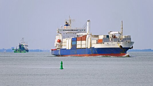 Province zeeland container freighter working ship photo