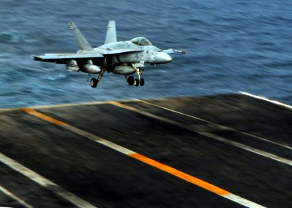 US Navy 080709-N-7981E-131 An F-A-18C Hornet assigned to the