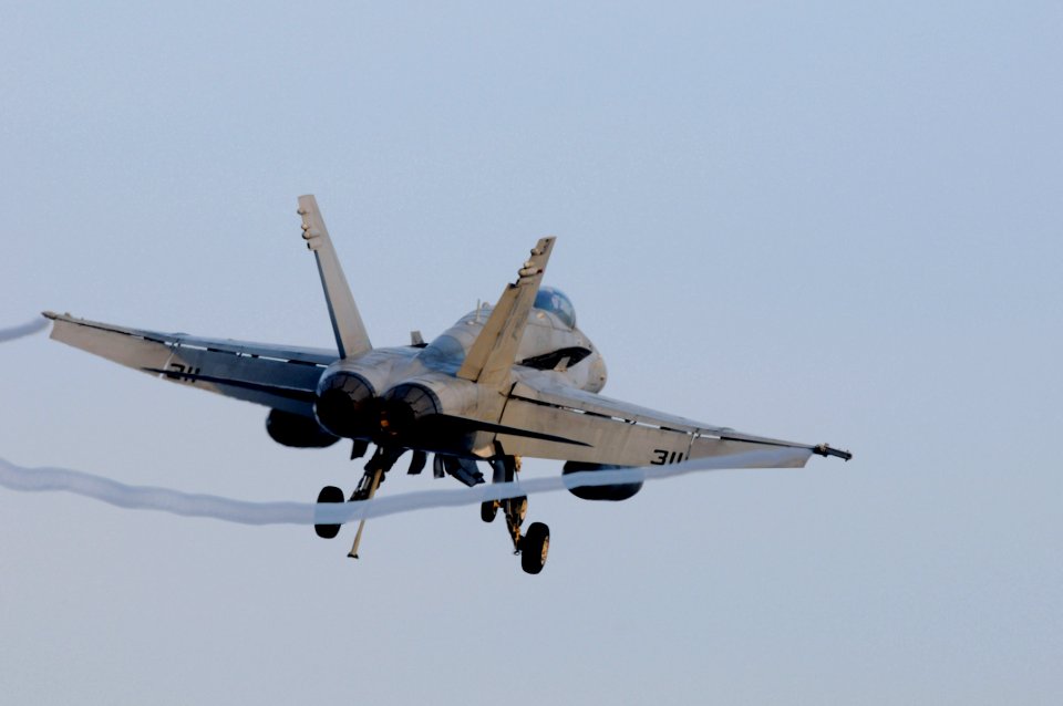 US Navy 080711-N-3659B-066 An F-A-18C Hornet assigned to the