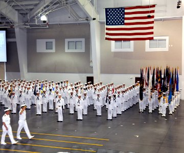 US Navy 080711-N-8848T-202 Vice Adm. Mark E. Ferguson III, Chief of Naval Personnel and Deputy Chief of Naval Operations for Manpower, Personnel, Training and Education, salutes as he