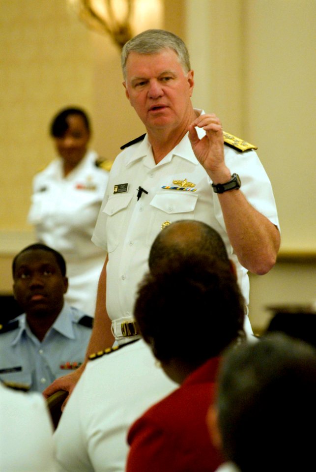 US Navy 080724-N-8273J-073 Chief of Naval Operations (CNO) Adm. Gary Roughead speaks during the 36th Annual National Naval Officers Association professional development and training conference