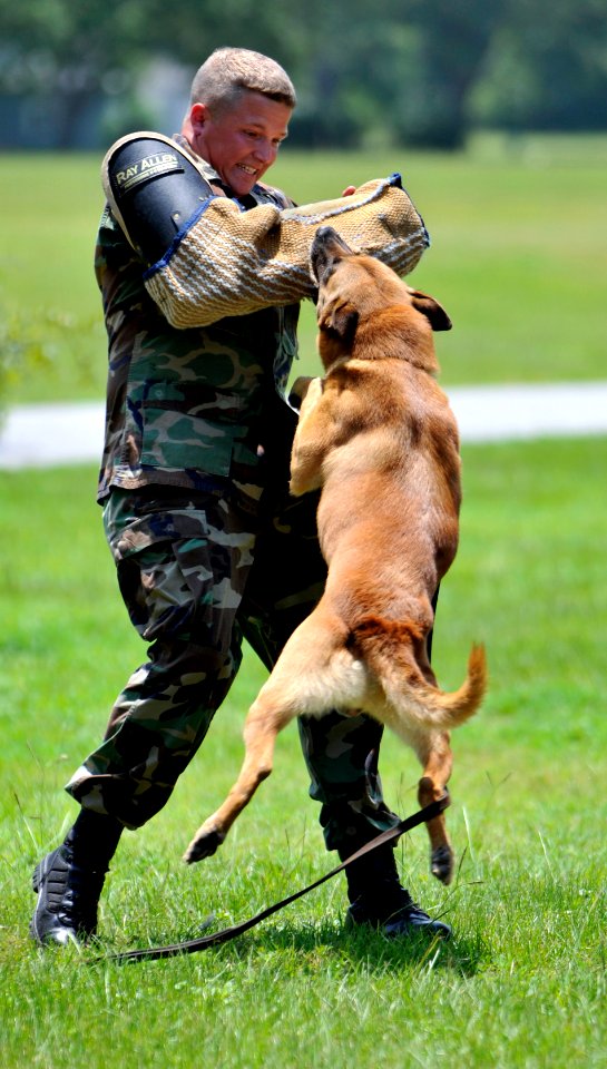 US Navy 080728-N-5328N-681 Master-at-Arms 2nd Class Joshua Johnson performs patrol aggression training at NAS Pensacola with