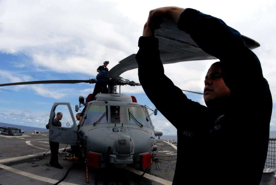 US Navy 080805-N-4995K-316 Sailors assigned to the