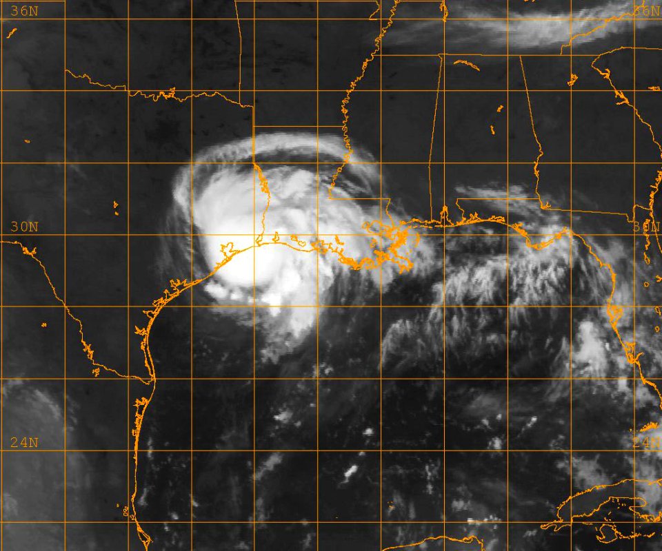 US Navy 080805-N-0000W-001 A GOES-12 infrared satellite image provided by the U.S. Naval Research Laboratory, Monterey, Calif., showing the status of Tropical Storm Edouard at approximately 4-00 am EST