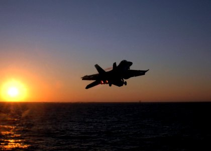 US Navy 080806-N-9076B-016 An F-A-18F Super Hornet assigned to the