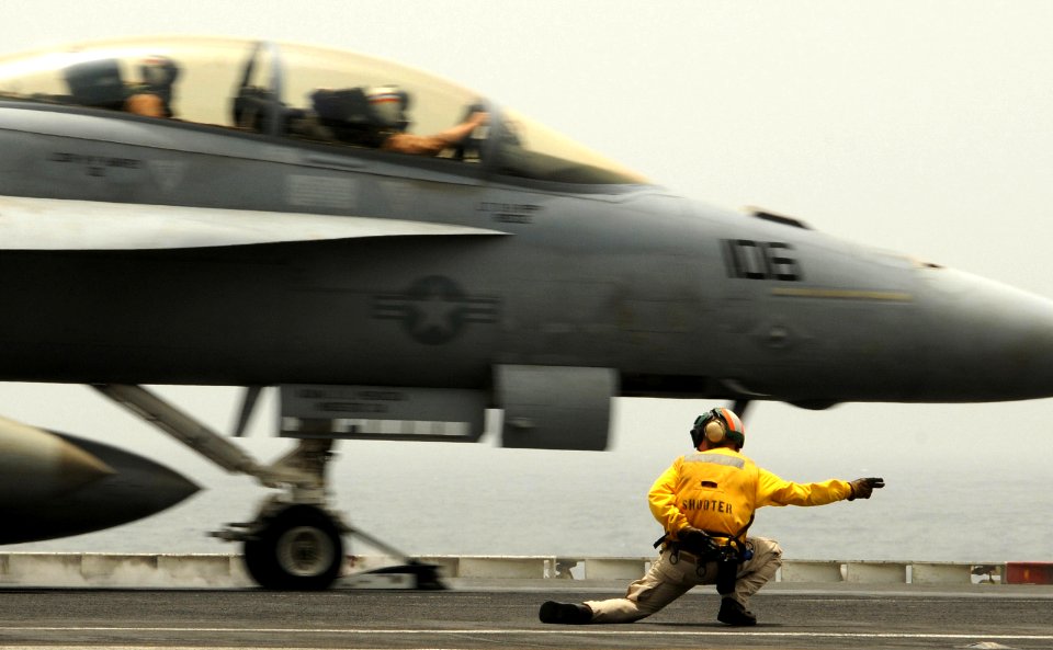 US Navy 080811-N-9898L-204 An F-A-18F Super Hornet assigned to the