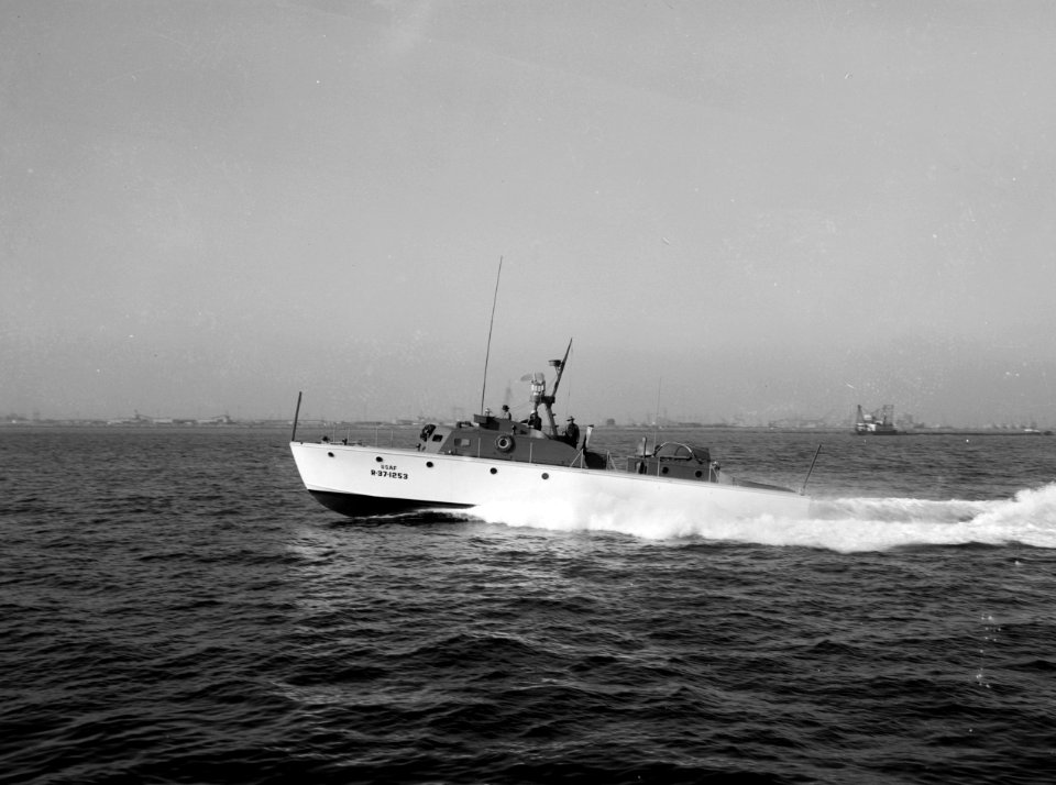 USAF 63ft Mk II air sea rescue boat underway in 1953