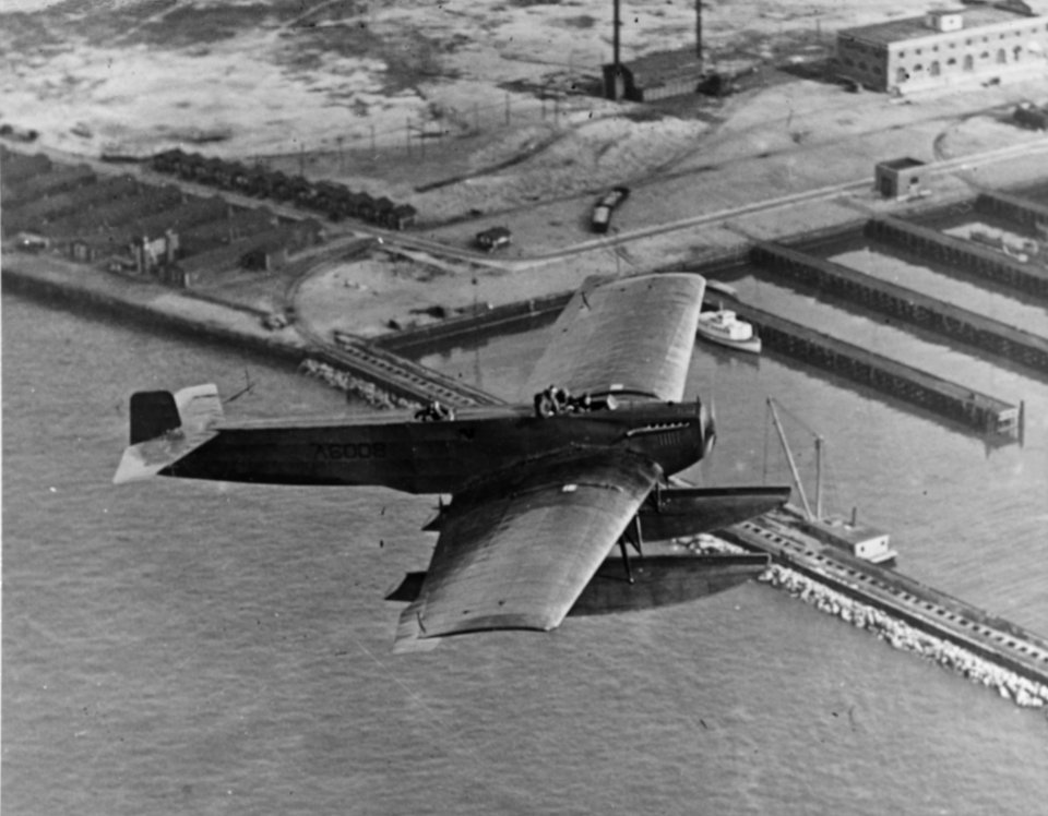 US Navy Fokker FT-1 in flight near NAS Norfolk in April 1923