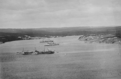 US Navy ships Trepassey Bay c1919