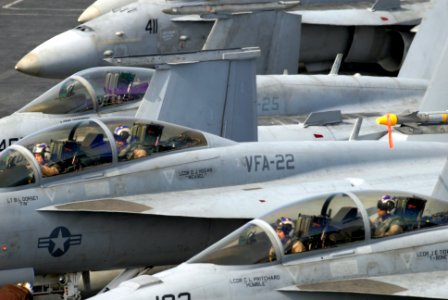 US Navy 080831-N-1635S-001 Pilots await the start of flight operations
