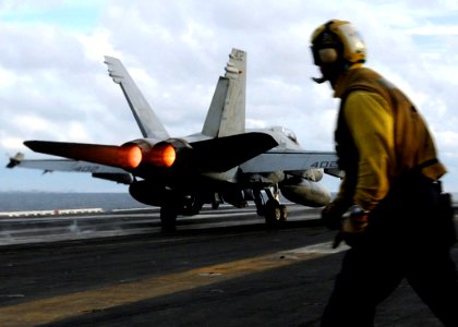 US Navy 080906-N-9898L-070 An F-A-18C Hornet assigned to