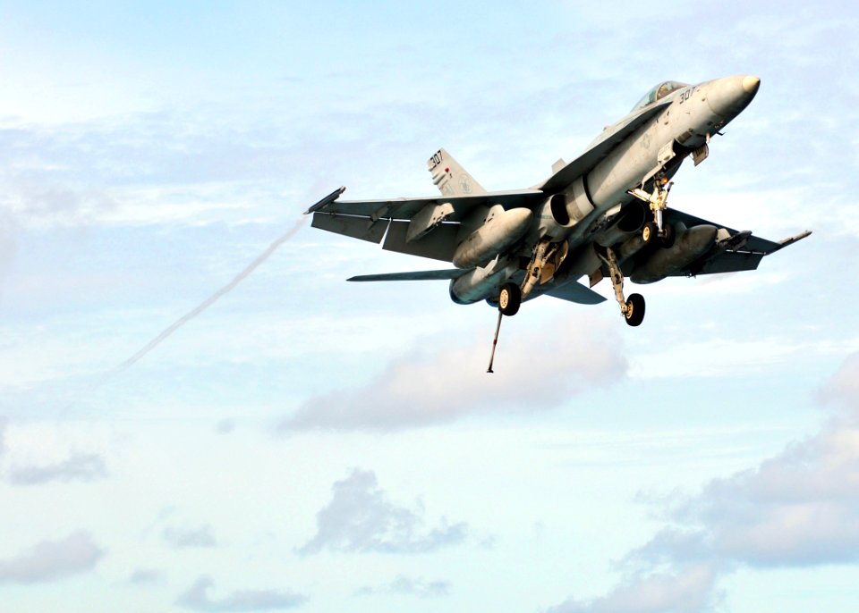 US Navy 080906-N-7981E-113 An F-A-18C Hornet assigned to