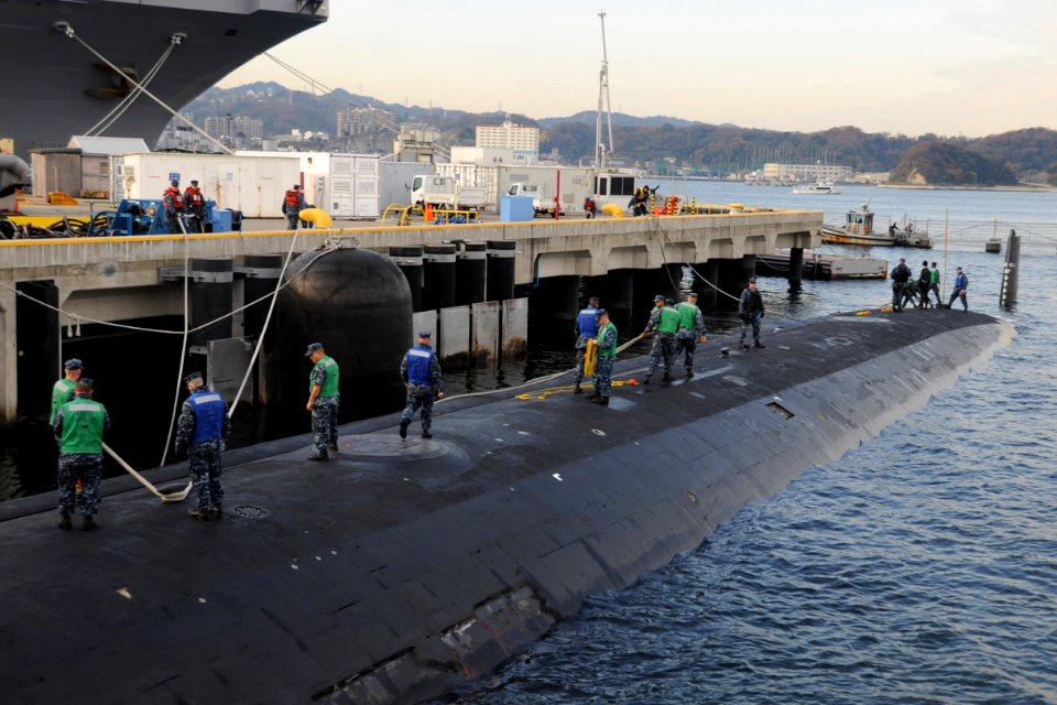 US Navy 111221-N-DI599-044 USS North Carolina is moored at Fleet Activities Yokosuka
