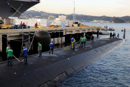 US Navy 111221-N-DI599-044 USS North Carolina is moored at Fleet Activities Yokosuka