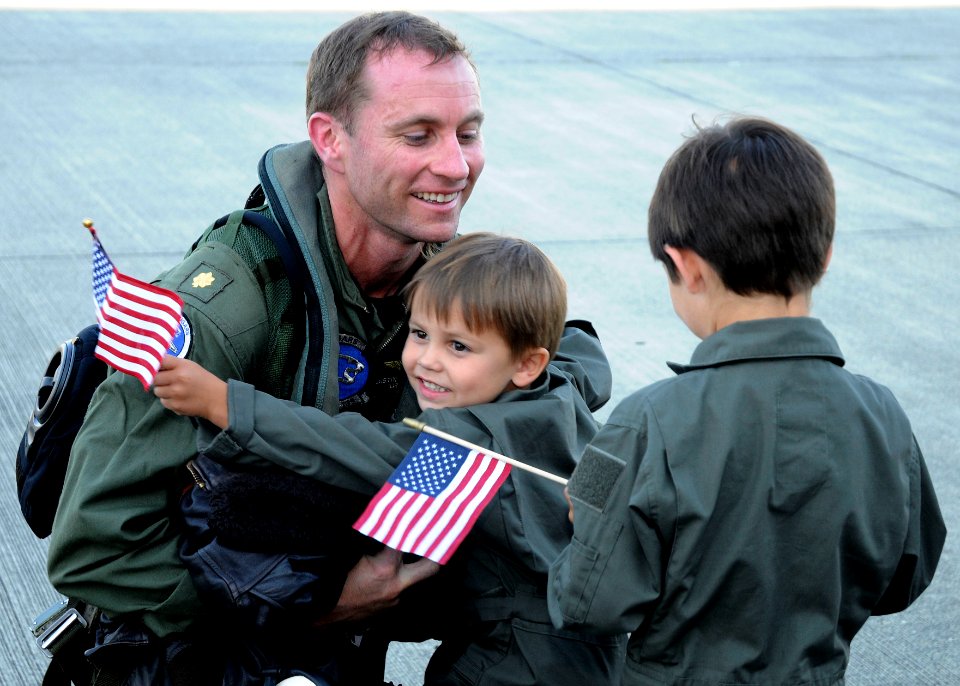 US Navy 110907-N-ZK021-001 Lt. Cmdr. Justin Griffin, from Mountain View, Calif., assigned to Electronic Attack Squadron (VAQ) 139