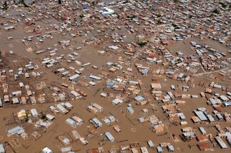 US Navy 080909-N-5642P-156 An aerial photograph taken Tuesday, Sept. 9, 2008 of damage in Port-Au-Prince, Haiti caused by Hurricane Ike