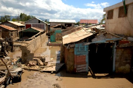 US Navy 080915-N-1508S-005 Gonaives is flooded after recent hurricanes have struck Haiti photo