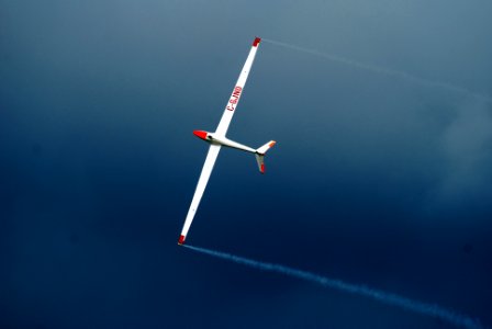 US Navy 080921-N-4469F-002 Manfred Radius demonstrates the capabilities of his sailplane during the 50th Anniversary Naval Air Station Oceana Air Show