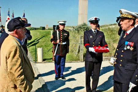 US Navy 080927-N-1429M-075 Adm. Pierre-Francois Forissier, Chief of Naval Staff for the French Navy, presents the Legion of D'Honneur, France's highest decoration, and the order of Chevalier of the Legion of Honor to World War