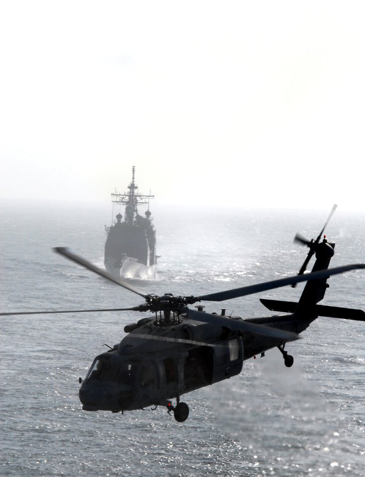 US Navy 080930-N-4995K-170 An MH-60S Sea Hawk helicopter assigned to the