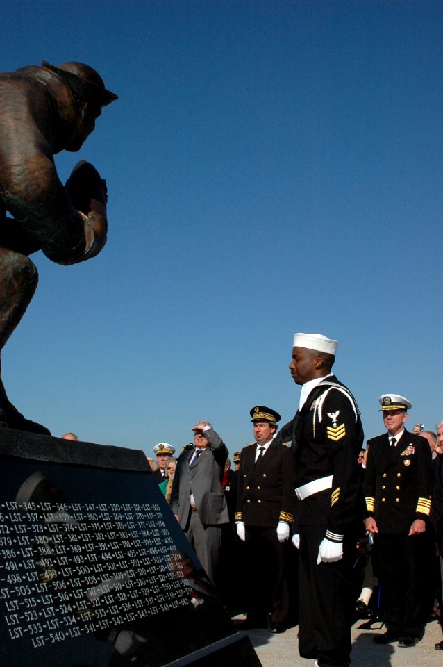 US Navy 080927-N-1429M-142 Adm. Pierre-Francois Forissier, Chief of Naval Staff for the French Navy, center left, and Adm. Mark Fitzgerald, commander of U.S. Naval Forces Europe, far right, observe the unveiling of a U.S. Navy