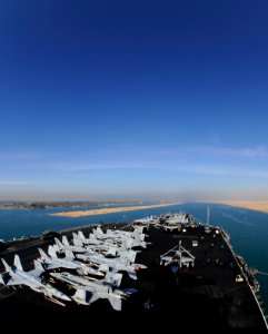 US Navy 101201-B-3793B-233 The aircraft carrier USS Harry S. Truman (CVN 75) transits the Suez Canal