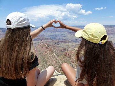 Travel landscape heart
