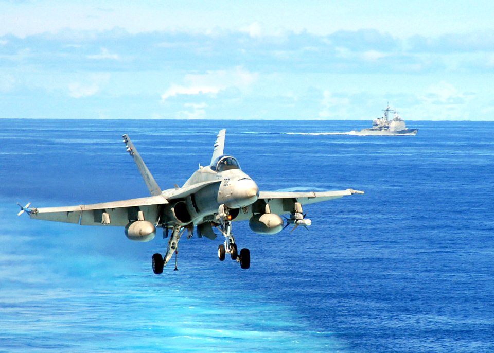 US Navy 081013-N-1644H-265 An F-A-18C Hornet from Strike Fighter Squadron (VFA) 192, the