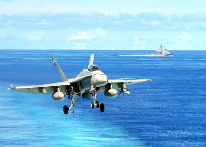 US Navy 081013-N-1644H-265 An F-A-18C Hornet from Strike Fighter Squadron (VFA) 192, the