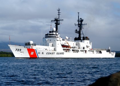 US Navy 100707-N-0641S-197 Rush (WHEC 723) departs Joint Base Pearl Harbor-Hickam to support Rim of the Pacific (RIMPAC) 2010 exercises