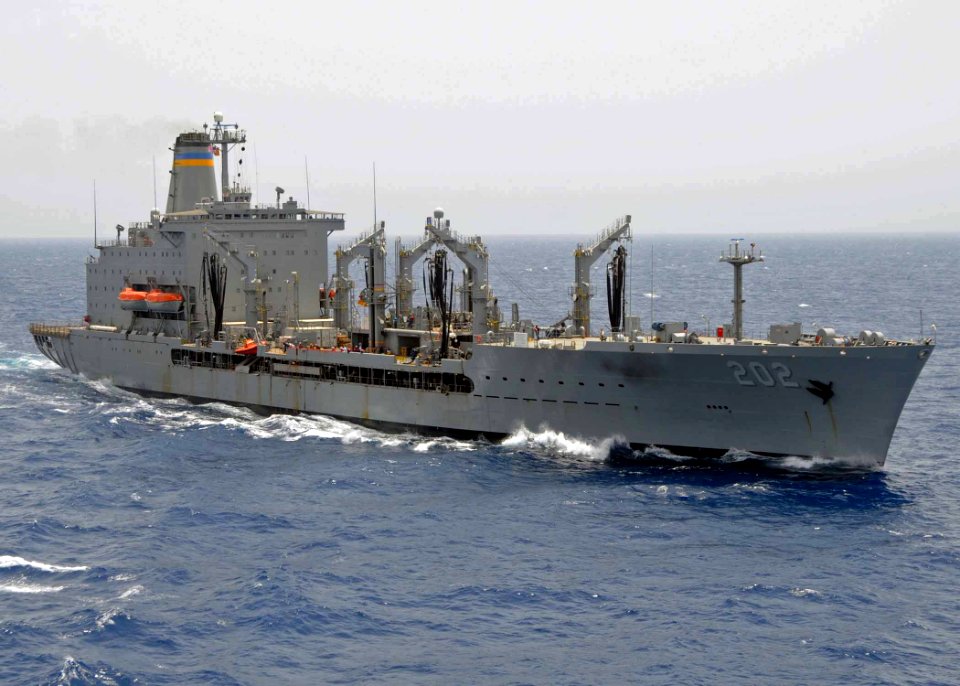 US Navy 100520-N-1082Z-050 USNS Yukon (T-AO 202) completes a replenishment at sea