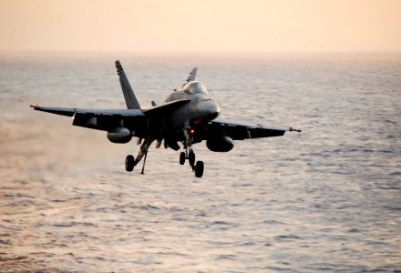 US Navy 090328-N-6597H-715 An F-A-18C Hornet from the